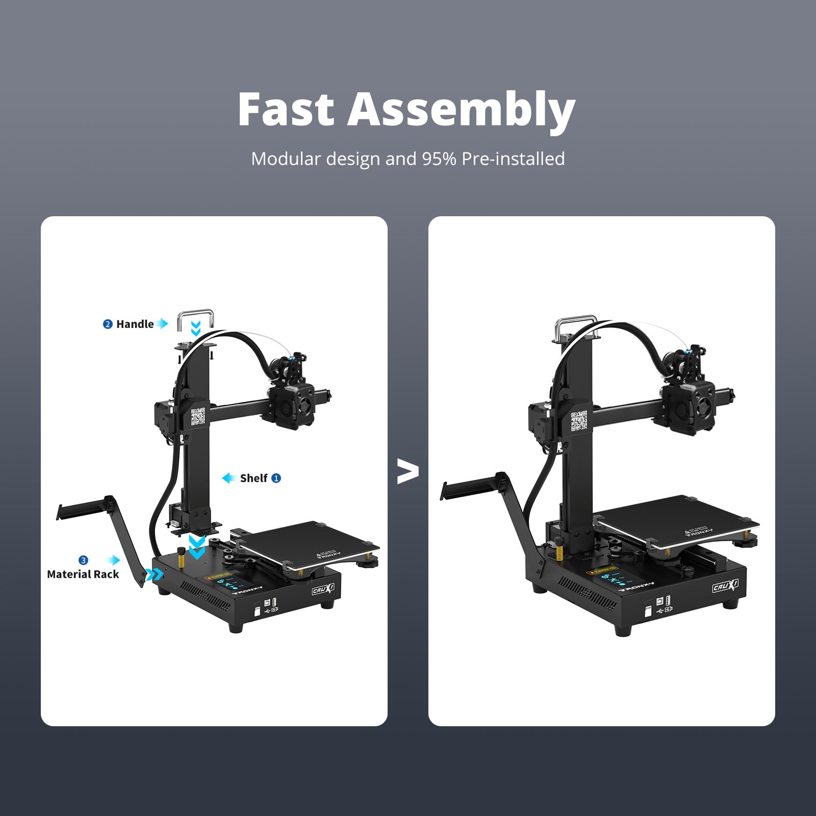 Amazon.co.jp: TRONXY 小型高速3Dプリンター、CRUX 1Sデスクトップミニ